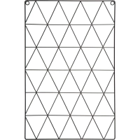 Доска органайзер-решетка Attache 36x55см черная, 3 зажима в наб