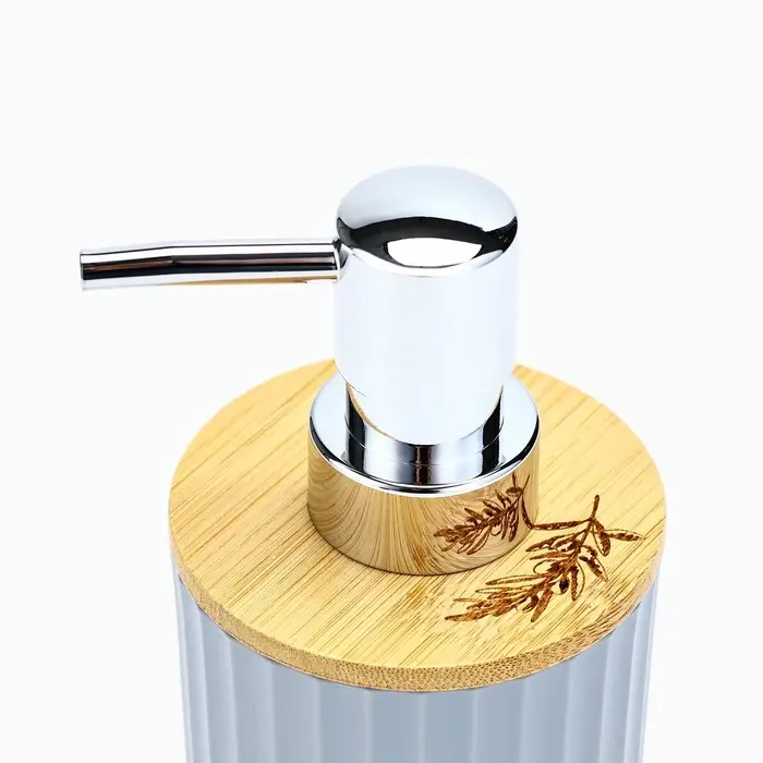 Дозатор для жидкого мыла, серый, 350 мл