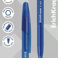 Ручка шариковая ErichKrause R=301 Stick Original, узел 1 мм, синяя