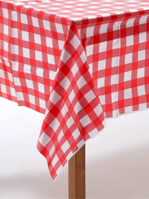 Скатерть "На пикник" цвет красный, 137х183 см