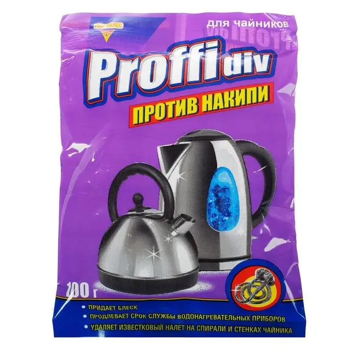 Средство против накипи Proffidiv для чайников, 100 г Средство против накипи Proffidiv для чайников, 100 г
