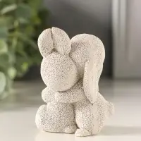 Статуэтка "Кролики обнимаются" 7х5х4,5 см,  цвет серый