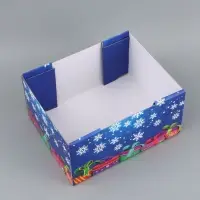 Коробка складная, с крышкой, "С Новым годом", 31 х 25,5 х 16 см, Лунтик
