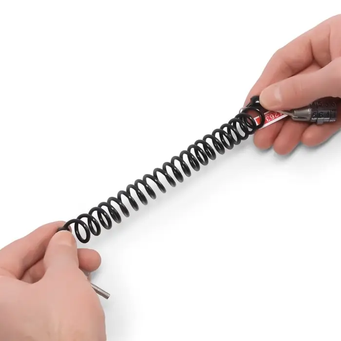 Замок навесной велосипедный LOCKLAND, пружинный, 3&times;1200 мм, кодовый замок