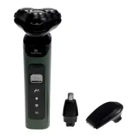 Электробритва LBR-13, 3 Вт, роторная, 3 головки, сухое бритьё, триммер, от АКБ