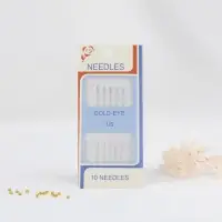Иглы швейные для бисера, d=0.55 мм, 5.5 см, 5 шт.