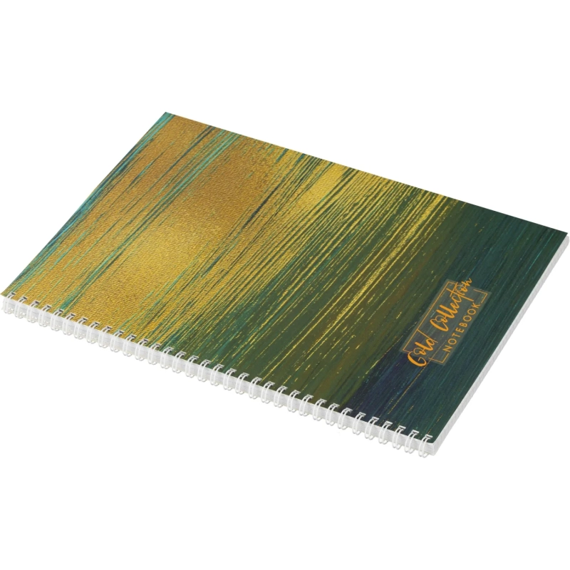 Бизнес-тетрадь А4 96л AttacheSelection Gold Collection клет,спир,карт,голуб