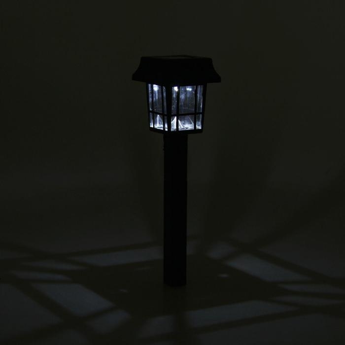 Садовый светильник на солнечной батарее «Фонарик», 7 × 32 ×7 см, 1 LED, свечение белое Садовый светильник на солнечной батарее «Фонарик», 7 × 32 ×7 см, 1 LED, свечение белое