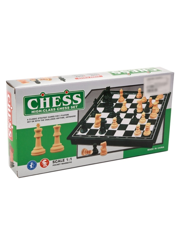 Шахматы магнитные 26 х 26 см, король h-4.6 см, d-1.9 см, доска и фигуры пластик Шахматы магнитные 26 х 26 см, король h-4.6 см, d-1.9 см, доска и фигуры пластик