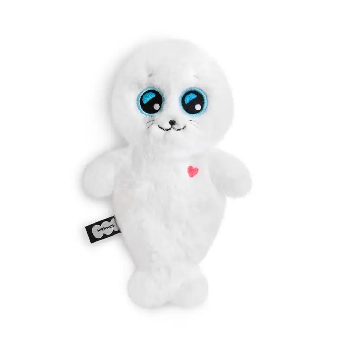 Мягкая игрушка "Нерпа Белоснежка", 17 см 1001