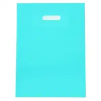 Пакет полиэтиленовый с вырубной ручкой, Бирюзовый 30-40 См, 70 мкм Пакет полиэтиленовый с вырубной ручкой, Бирюзовый 30-40 См, 70 мкм