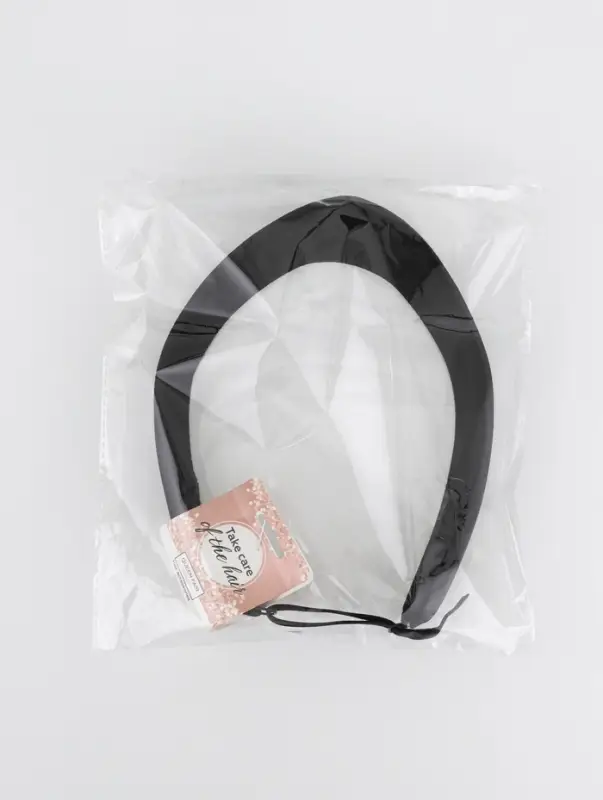 Ободок-кокошник для волос "Мария" 18х5,5 см, чёрный