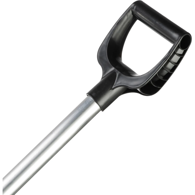 Лопата д/уборки снега МЕТЕЛИЦА  41x40х140см пластик/ковш с р/ж алюмин/черен