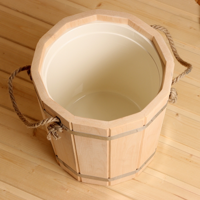 Запарник из ольхи, 10 л, с пластиковой вставкой Запарник из ольхи, 10 л, с пластиковой вставкой