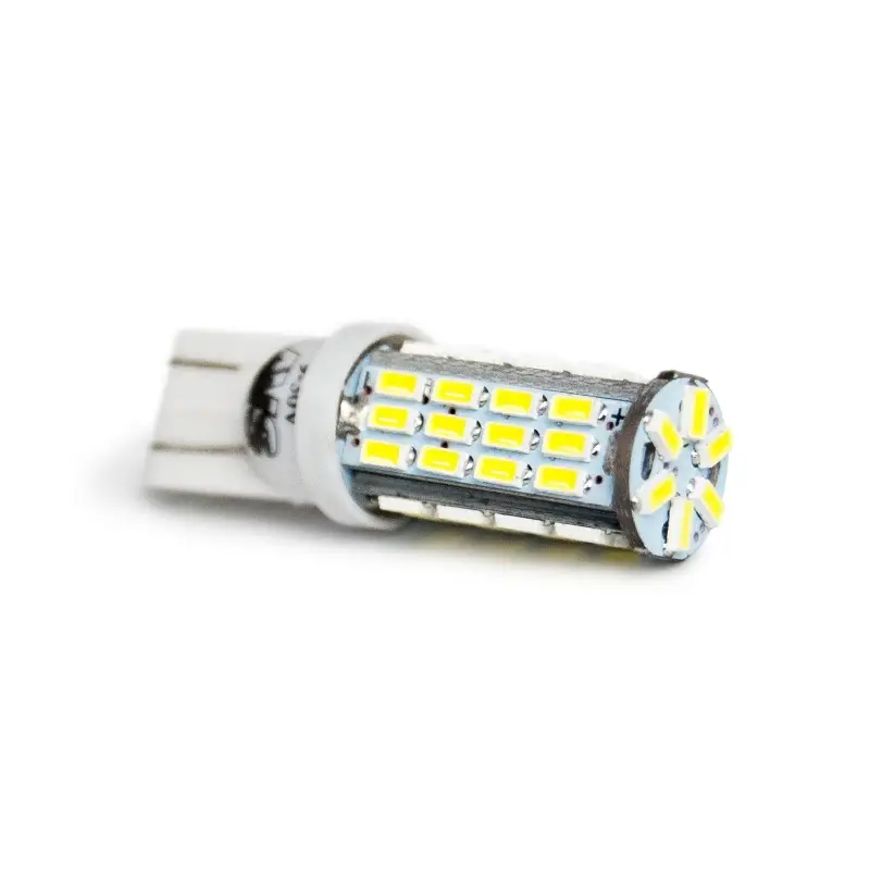 T101 T10/белый/ (W2.1x9.5d) 54SMD 3014 9-30V W5W, коробка 2 шт.
