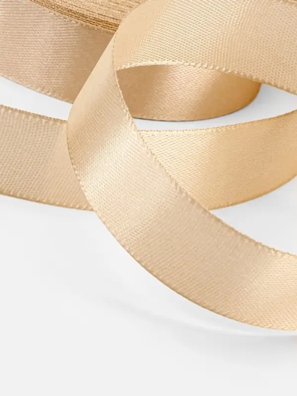 Лента атласная, 20 мм, 23&plusmn;1 м, светло-бежевая №173