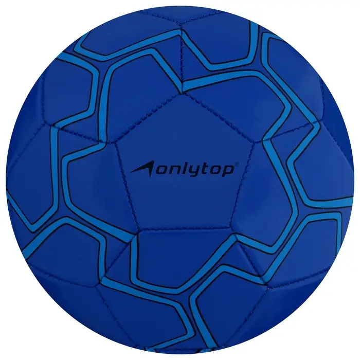 Мяч футбольный ONLYTOP, р. 5 (PVС, резиновая камера, машинная сшивка), цвет синий Мяч футбольный ONLYTOP, р. 5 (PVС, резиновая камера, машинная сшивка), цвет синий
