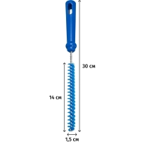 Ершик FBK дренажный,с нерж стержнем 300x140мм D15мм, синий 10745-2