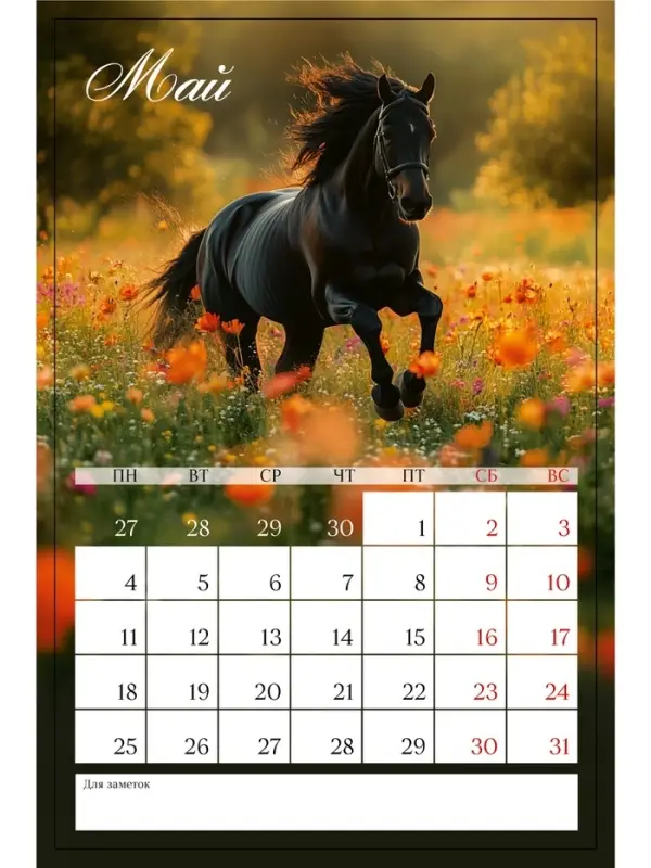 Календарь 2026 на ригеле «Тройка лошадей» Календарь 2026 на ригеле «Тройка лошадей»