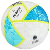 Футбольный мяч TORRES Match, F323975, ручная сшивка, 32 панели, размер 5, PU