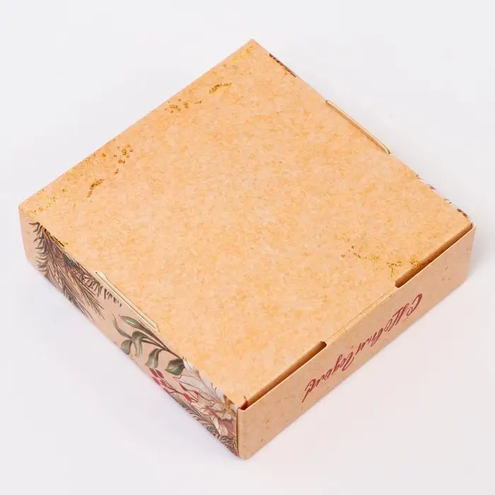 Подарочная коробка сборная с окном «С новым годом!», 10×10×3 см Подарочная коробка сборная с окном «С новым годом!», 10×10×3 см