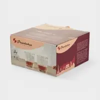 Стаканы Paşabah&ccedil;e Joy, 280 мл, набор 4 шт., стекло, прозрачные