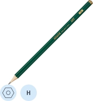 Карандаш чернографитный Art, H, шестигр, б/ласт