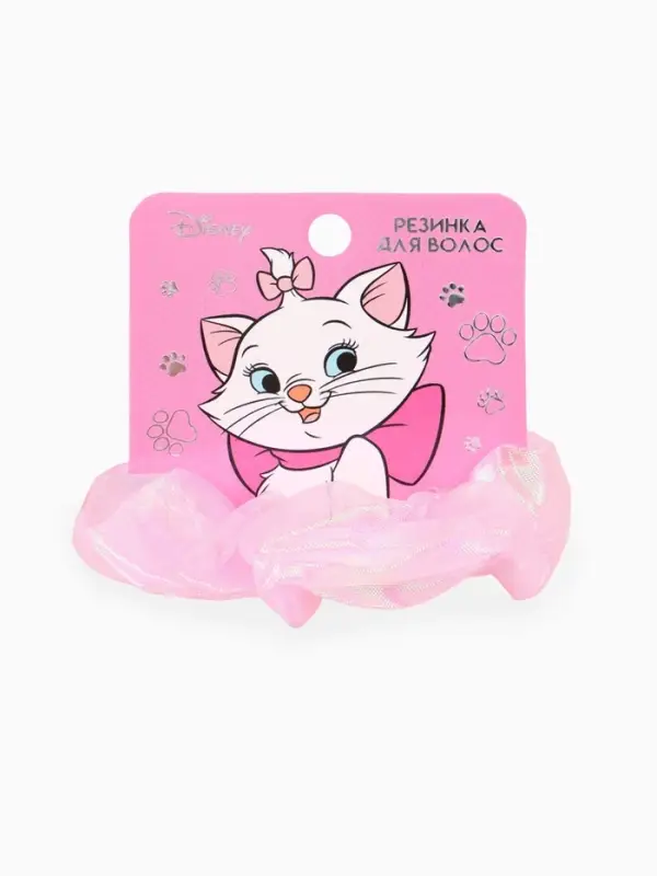 Резинка для волос «Перламутр» розовая, Коты аристократы Резинка для волос «Перламутр» розовая, Коты аристократы