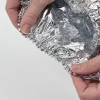 Крышки на тарелку на резинке, из фольги 10 шт, размер до 36 см, для свежести и тепла еды