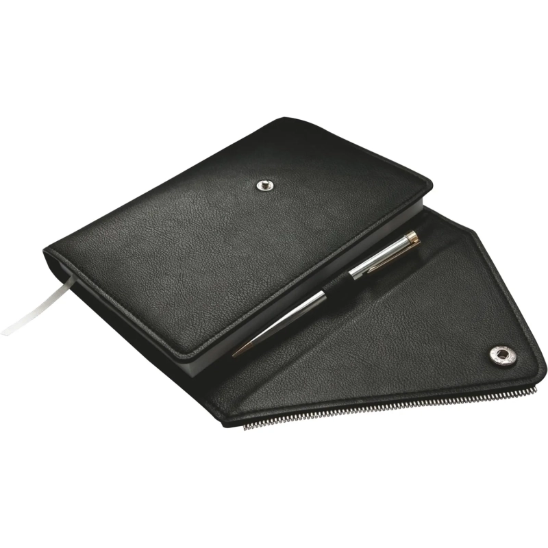 Ежедневник недатированный IF 14х20см 160л, съемн,обл, Grunge I1188/black