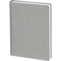 Ежедневник недатированный А5+, 136л, VELVET светло-серый  3-115/28