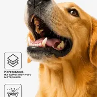 Игрушка для собак &laquo;Вирусный мяч&raquo;, 6.5 см, пищащая, винил, голубая