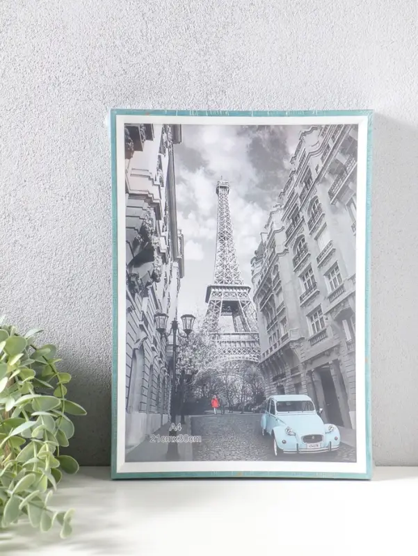 Фоторамка пластик формат А4 "Данте" голубая лагуна 31х21,8х2,5 см