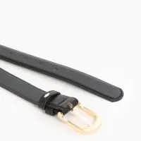 Ремень женский, 110&times;2.8 см, классическая пряжка металл, золотистая, чёрный