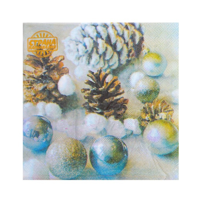 Салфетки бумажные «Новогодние игрушки», 33х33 см, набор 20 шт. Салфетки бумажные «Новогодние игрушки», 33х33 см, набор 20 шт.