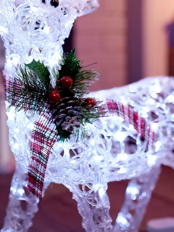 Фигура светодиодная «Олень», 70 см, 100LED, 220V, БЕЛЫЙ Фигура светодиодная «Олень», 70 см, 100LED, 220V, БЕЛЫЙ