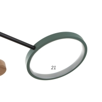 Люстра с ПДУ 2298/7GN LED 156Вт 3000-6000К зеленый 105х99х15 см BayerLux