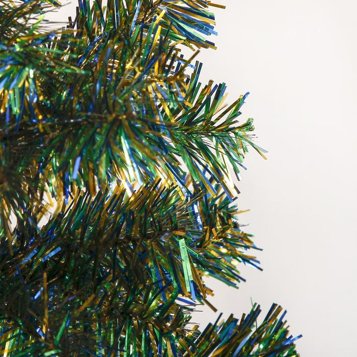 Ёлка Ёлка "Радуга с синим" пласт подставка, 90 см d нижнего яруса 40 см d иголок 6 см 90 веток