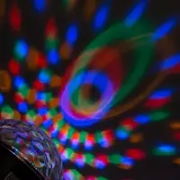 Ночник проектор &laquo;Хрустальный диско-шар&raquo; 17.5 см, динамик, свечение RGB, 220 В