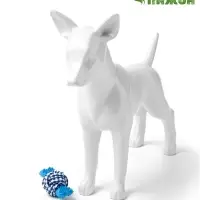 Игрушка для собак канатная &laquo;Мяч с костью&raquo;, до 11 см, до 55 г, синяя