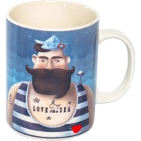 Кружка 510мл Love Sea, NEW BONE CHINA, подар.уп, 133-08065