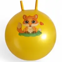 Мяч - прыгун с рожками ONLYTOP, d=55 см, цвет МИКС