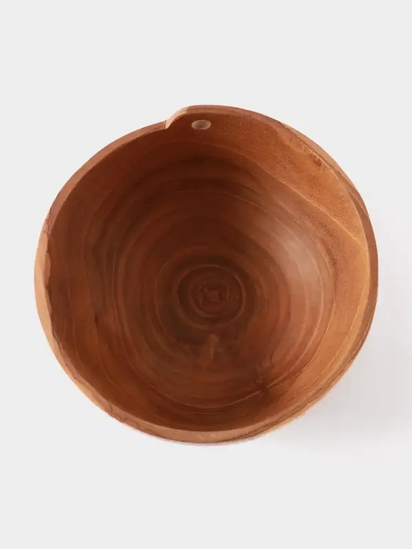 Салатник, 18&times;18&times;9 см, тиковое дерево