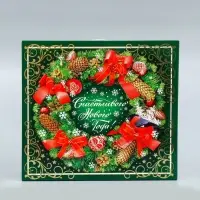 Коробка подарочная новогодняя Биг бокс 34×14×35.5 см