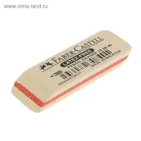 Ластик Faber-Castell каучук 7008 50х19х8, для графитных карандашей, белый