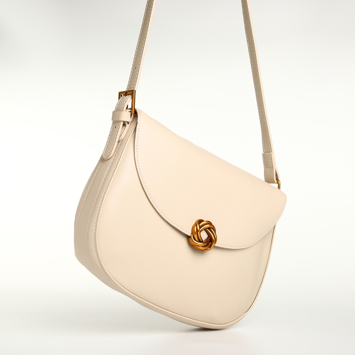 Сумка женская на клапане TEXTURA, средний размер, цвет молочный Сумка женская на клапане TEXTURA, средний размер, цвет молочный