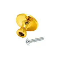 Ручка кнопка CAPPIO RK004, d=30 мм, золото, набор 10 шт.