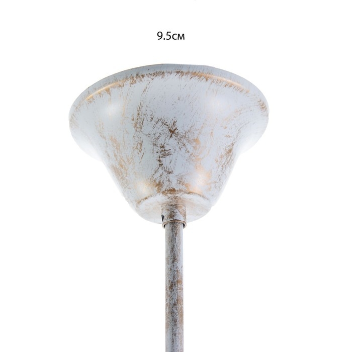 Люстра Люстра "Моника" 8хЕ14 40т белый с золотой патиной 72х72х40 см BayerLux