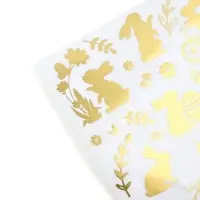 Наклейки для яиц с тиснением &laquo;Зайки&raquo;, на Пасху, 15&times;10 см