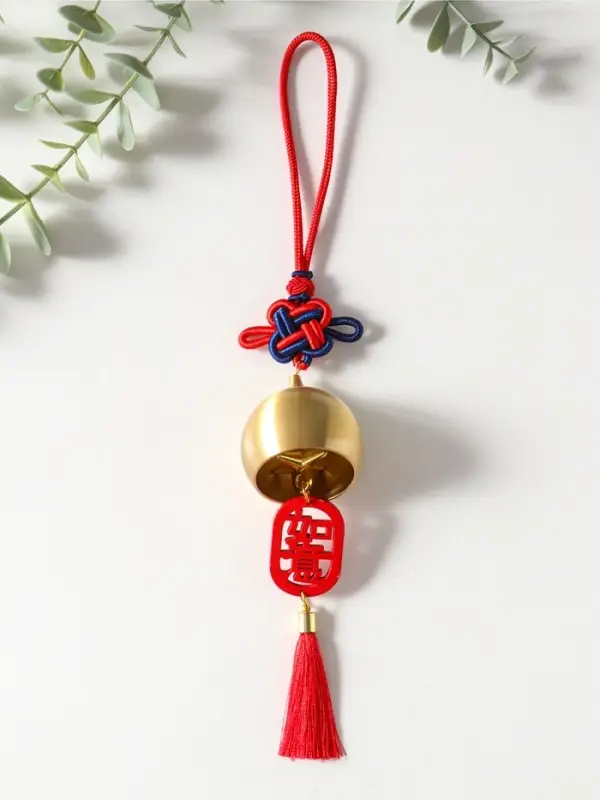 Колокольчик "Золотой купол и узел счастья" 4,5х4,5х10 см